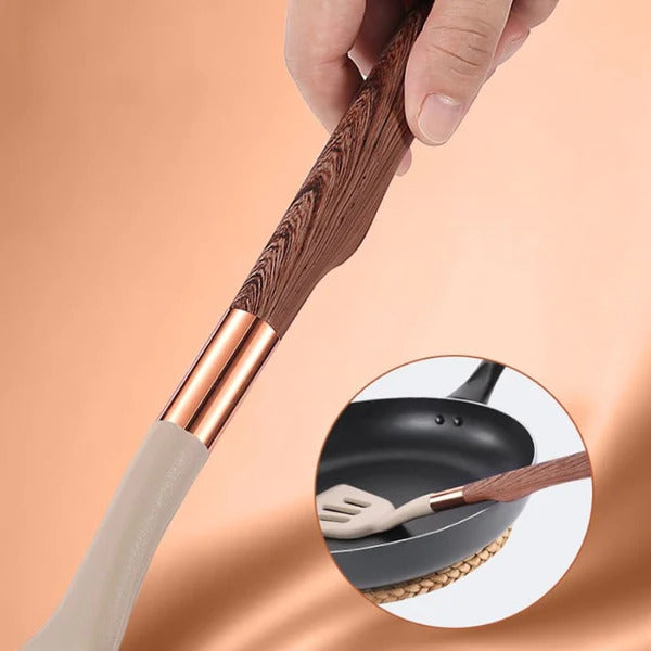 Conjunto de Utensílios de Cozinha com Organizador Inox Ferrazi