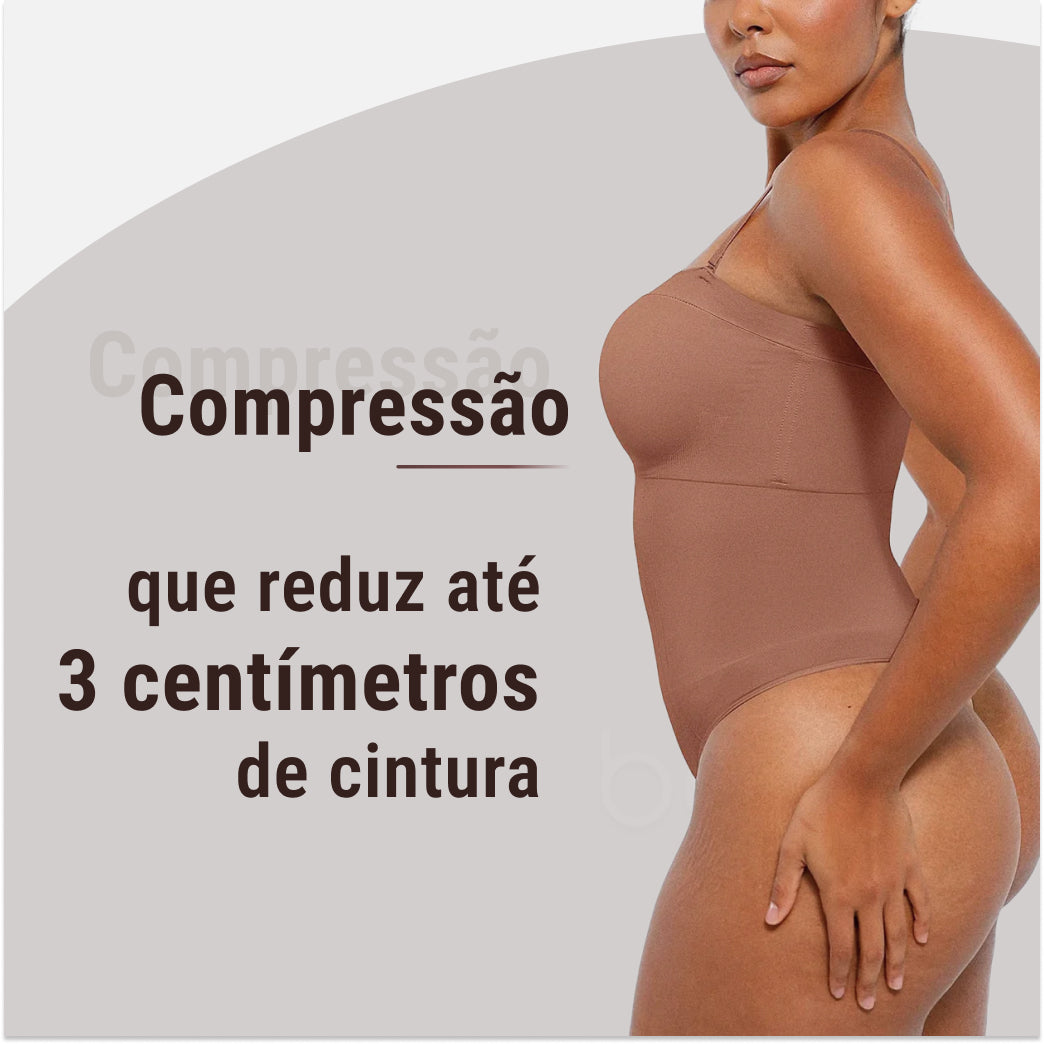 Body Modelador Suporte Inteligente Virtude Eclipse, Silhueta Definida com Conforto Total