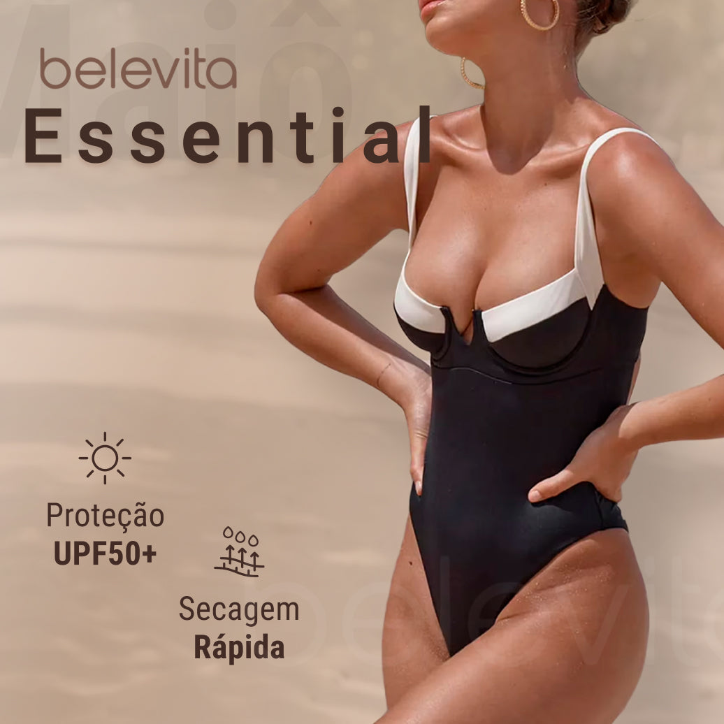 Maiô Modelador Tecido Compressivo Aura Horizonte Serenidade, Corpo Definido com Conforto Absoluto