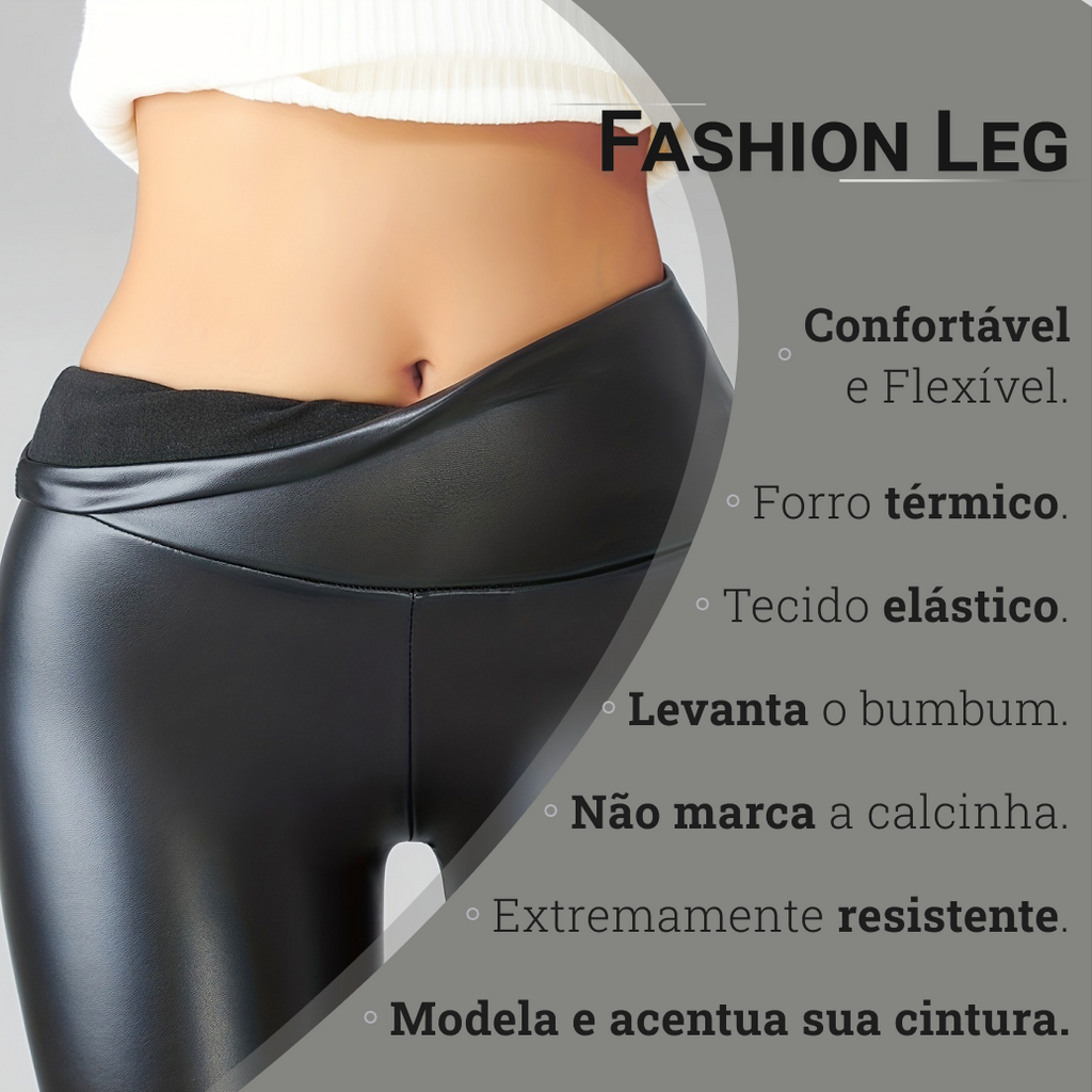Calça Legging Aveludado Eclipse Jazz Instante, Modela e Valoriza Suas Curvas - Compre 1 Leve 2