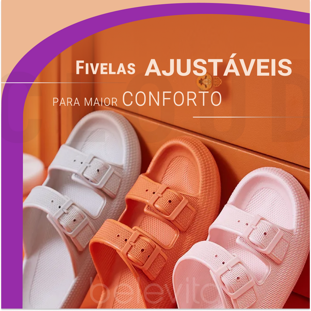 Sandália Anatômica Sola Nuvem Aurora Equilíbrio, Conforto Leve Para o Dia Todo