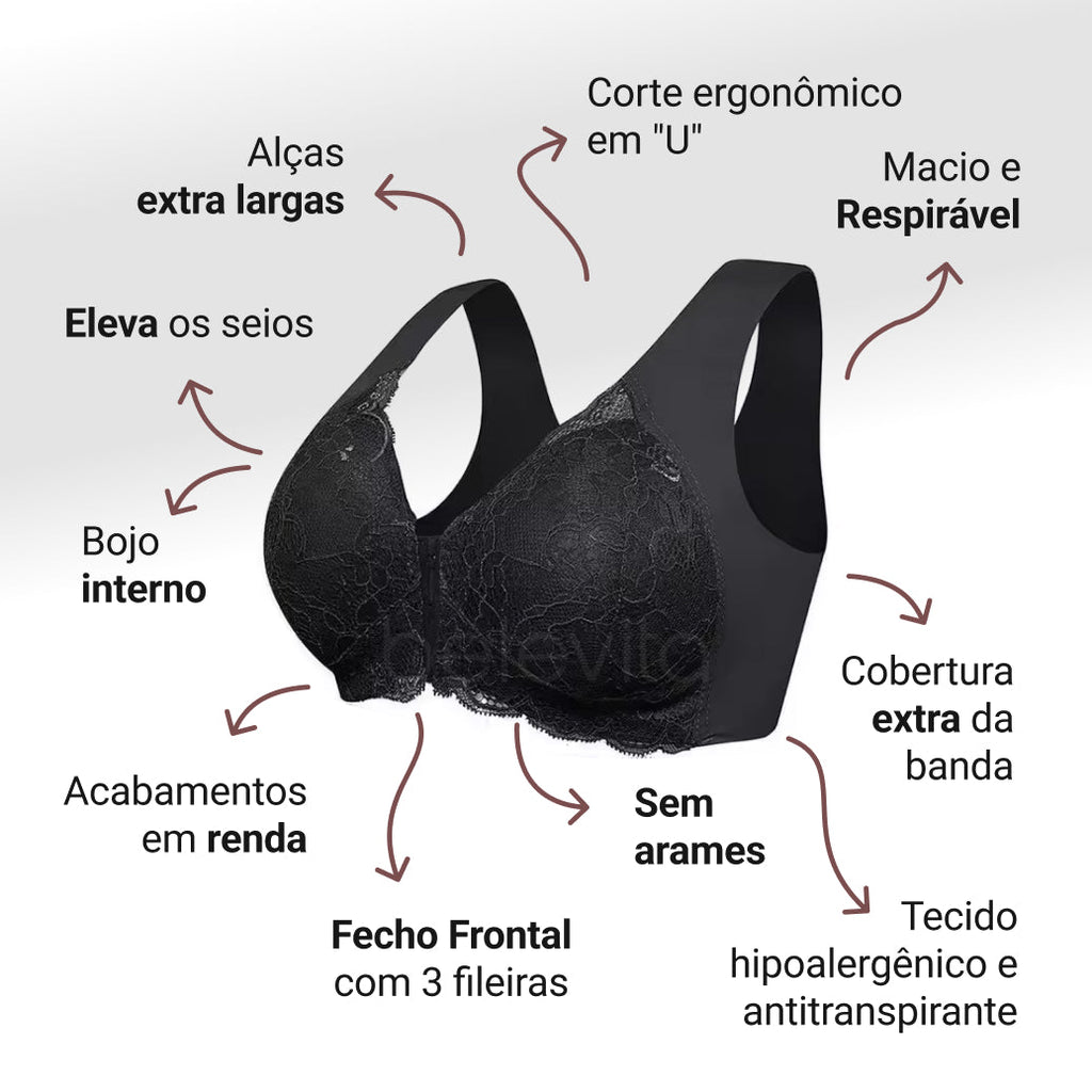 Sutiã Suporte Ergonômico Harmonia Zen Brisa, Conforto Absoluto o Dia Todo - Compre 1 Leve 3