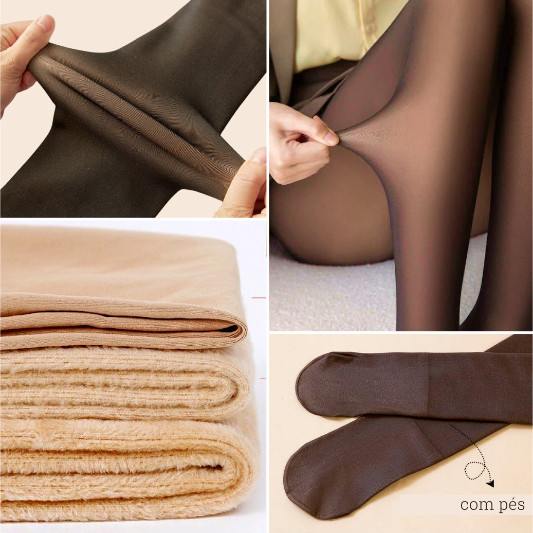 Meia-Calça Translúcida Fio Lã Aura Harmonia, Conforto Térmico e Elegância Discreta