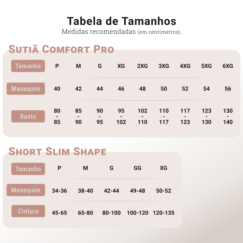 Conjunto Modelador Tecido Compressivo Aura Equilíbrio Serenidade, Conforto e Sustentação o Dia Todo