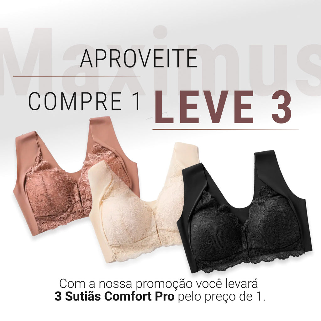 Sutiã Suporte Ergonômico Harmonia Zen Brisa, Conforto Absoluto o Dia Todo - Compre 1 Leve 3