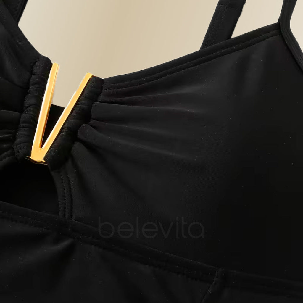 Maiô Modelador Tecido Compressivo Aura Vital Harmonia, Silhueta Definida com Conforto Absoluto