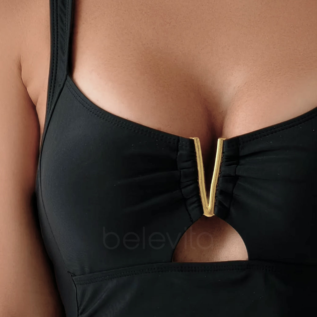 Maiô Modelador Tecido Compressivo Aura Vital Harmonia, Silhueta Definida com Conforto Absoluto