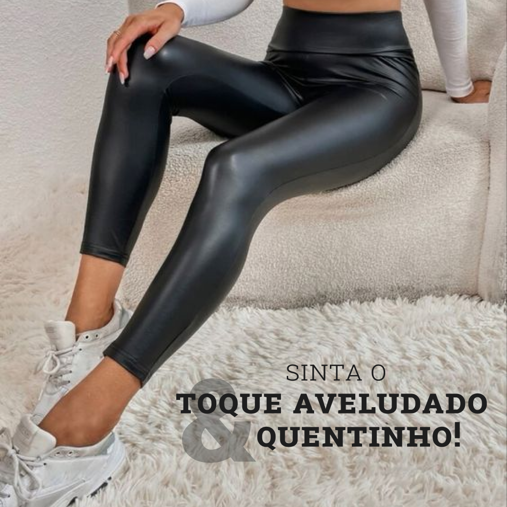 Calça Legging Aveludado Eclipse Jazz Instante, Modela e Valoriza Suas Curvas - Compre 1 Leve 2