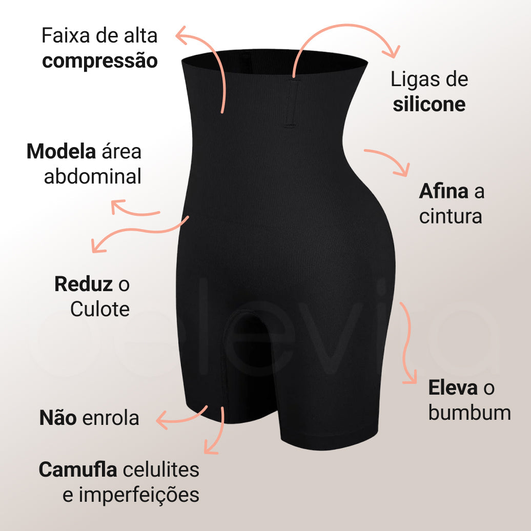 Conjunto Modelador Tecido Compressivo Aura Equilíbrio Serenidade, Conforto e Sustentação o Dia Todo