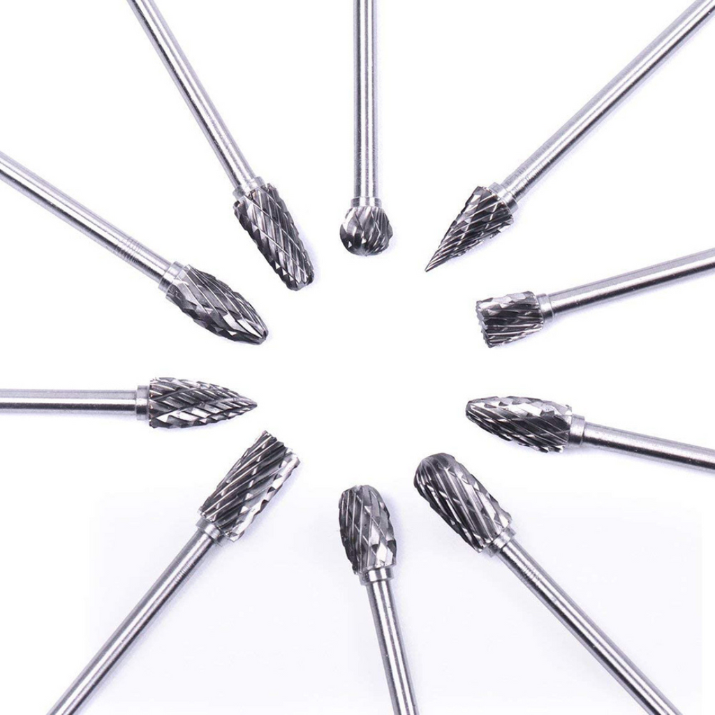 Brocas rotativas conjunto com 10 peças