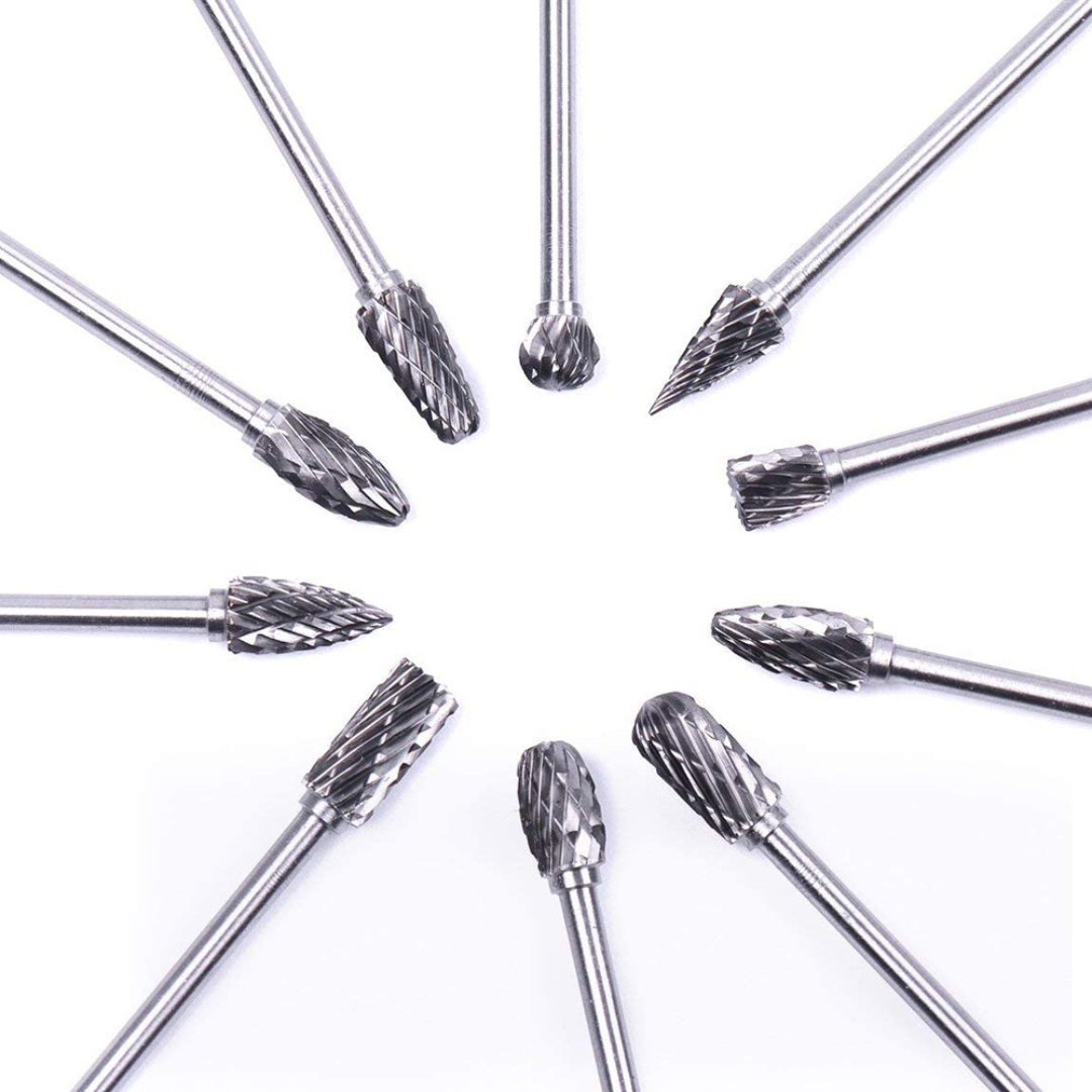 Brocas rotativas conjunto com 10 peças