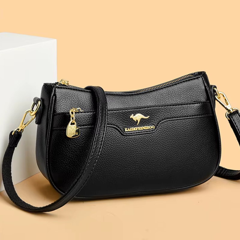 Bolsa Transversal Legítimo Aura Design Verso, Sofisticação Atemporal e Durabilidade Premium