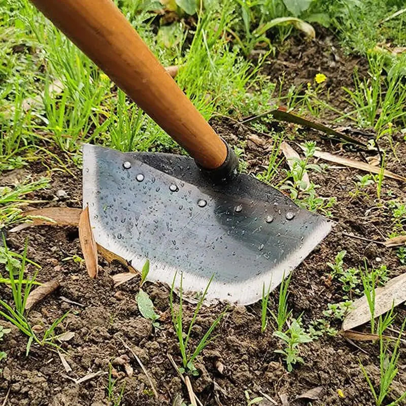 Enxada de Jardinagem Multifuncional em Aço Inoxidável