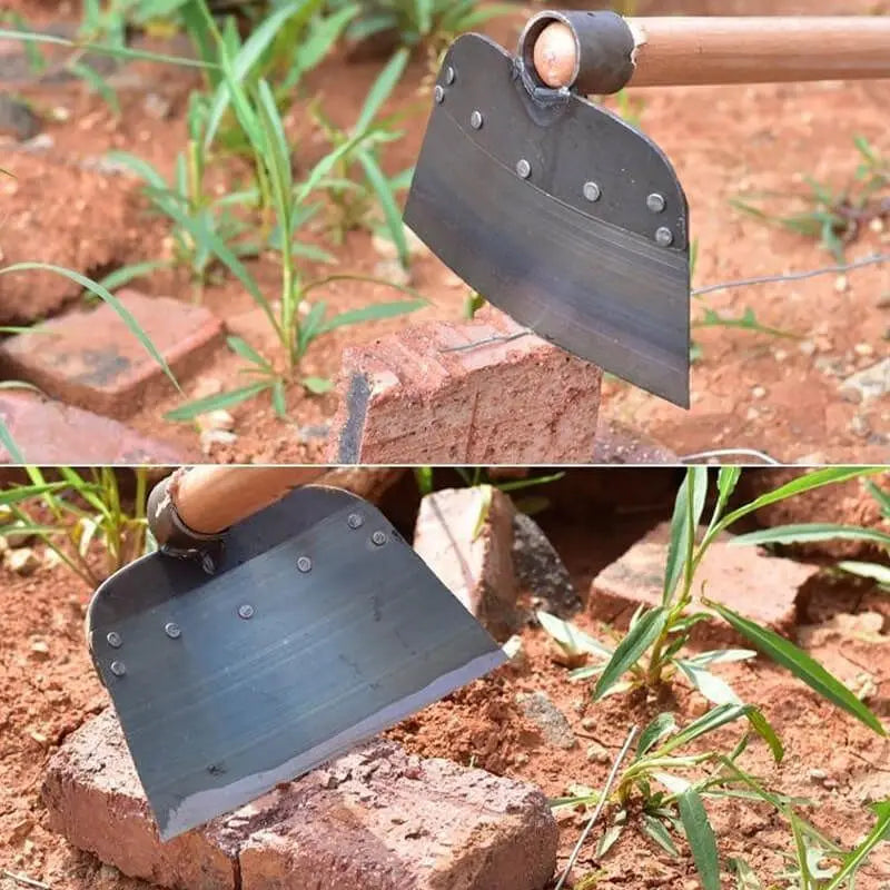 Enxada de Jardinagem Multifuncional em Aço Inoxidável