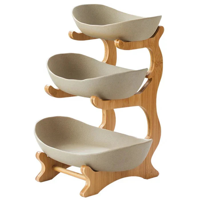 Fruteira de Mesa em Bambu - EcoBowl