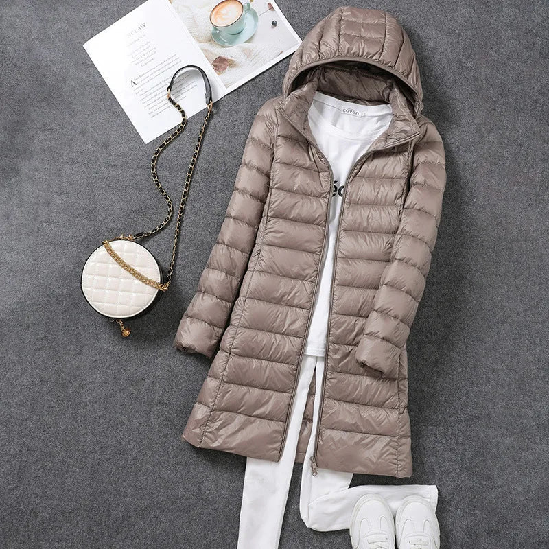 Jaqueta Feminina Puffer Slim Alongada Ferrazi