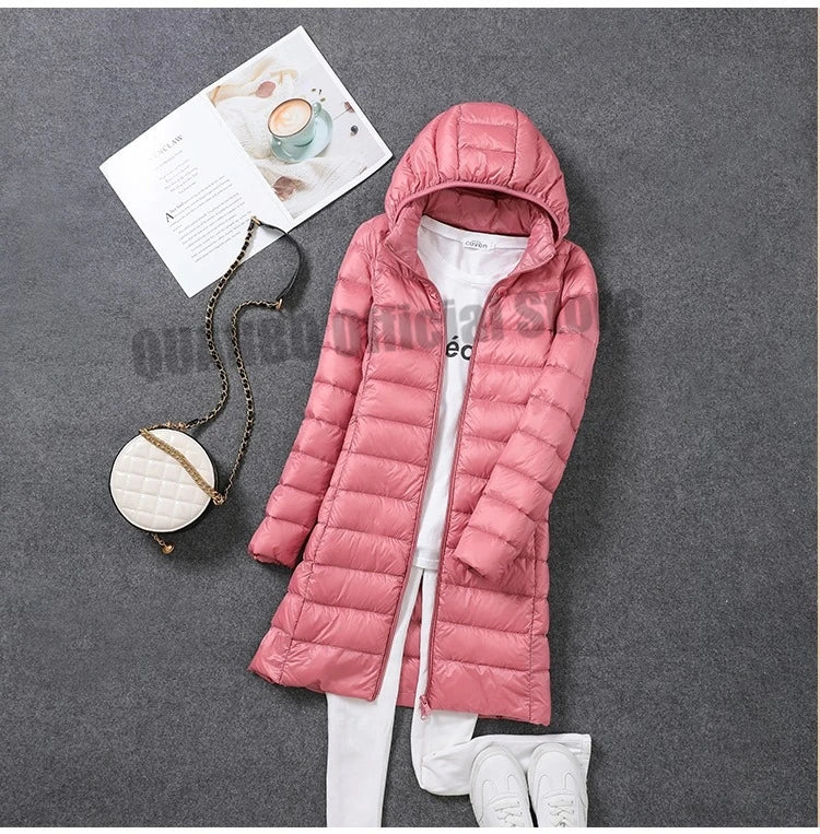 Jaqueta Feminina Puffer Slim Alongada Ferrazi