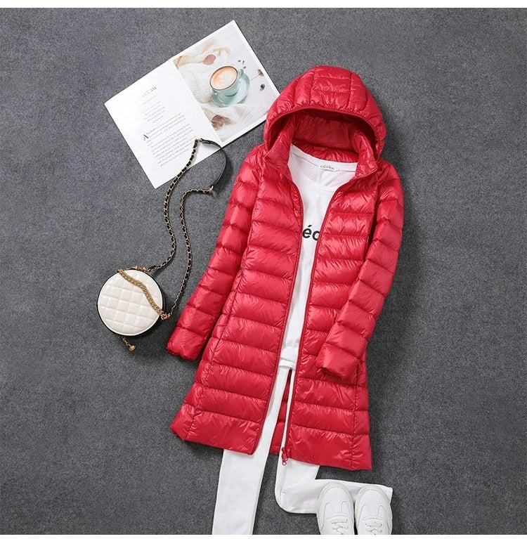Jaqueta Feminina Puffer Slim Alongada Ferrazi