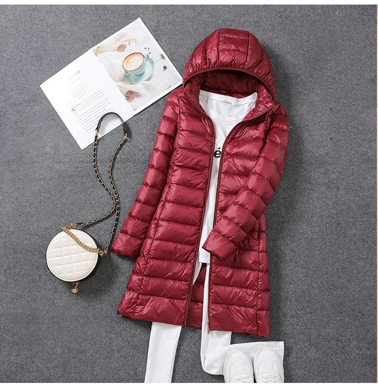 Jaqueta Feminina Puffer Slim Alongada Ferrazi