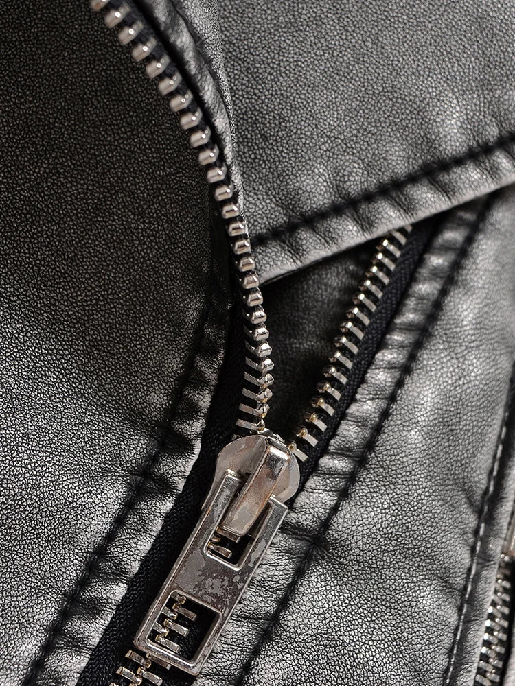 Jaqueta Feminina de Couro Vintage Ferrazi