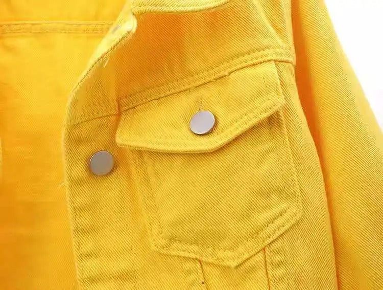 Jaqueta Jeans Feminina Curta Casual Ferrazi