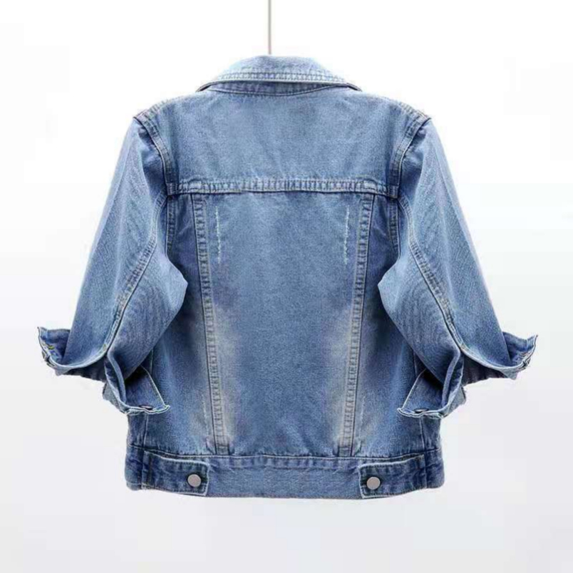 Jaqueta Jeans Feminina Curta Casual Ferrazi