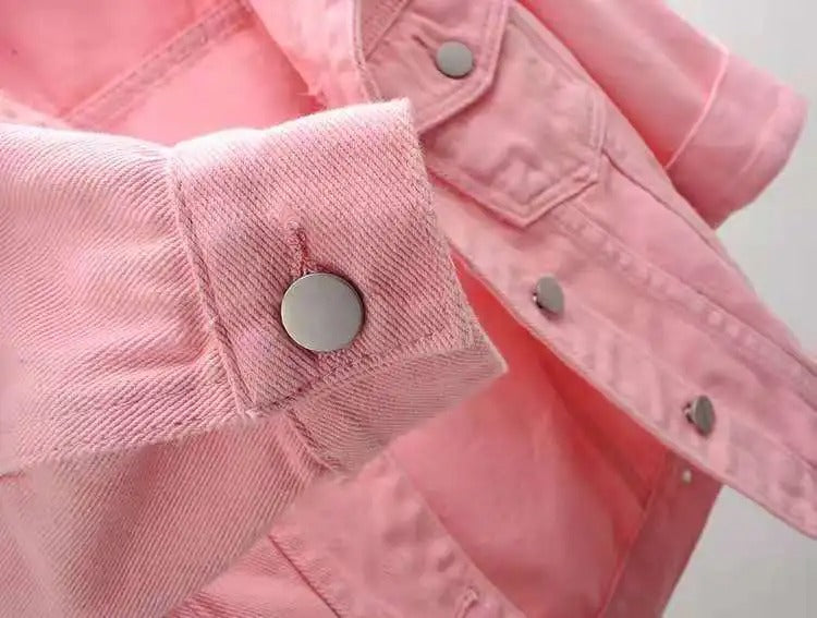 Jaqueta Jeans Feminina Curta Casual Ferrazi