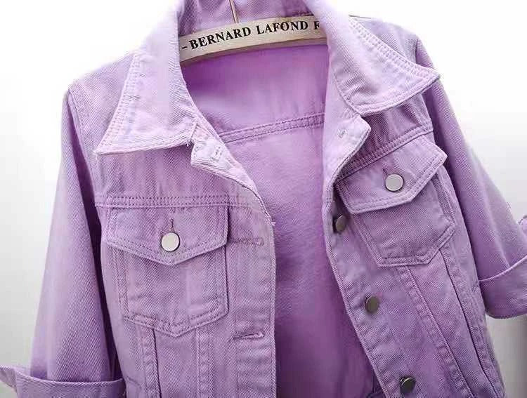 Jaqueta Jeans Feminina Curta Casual Ferrazi