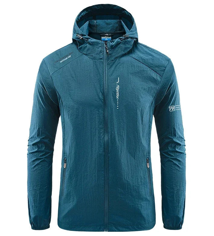 Jaqueta Masculina Corta Vento com Capuz Impermeável Ferrazi