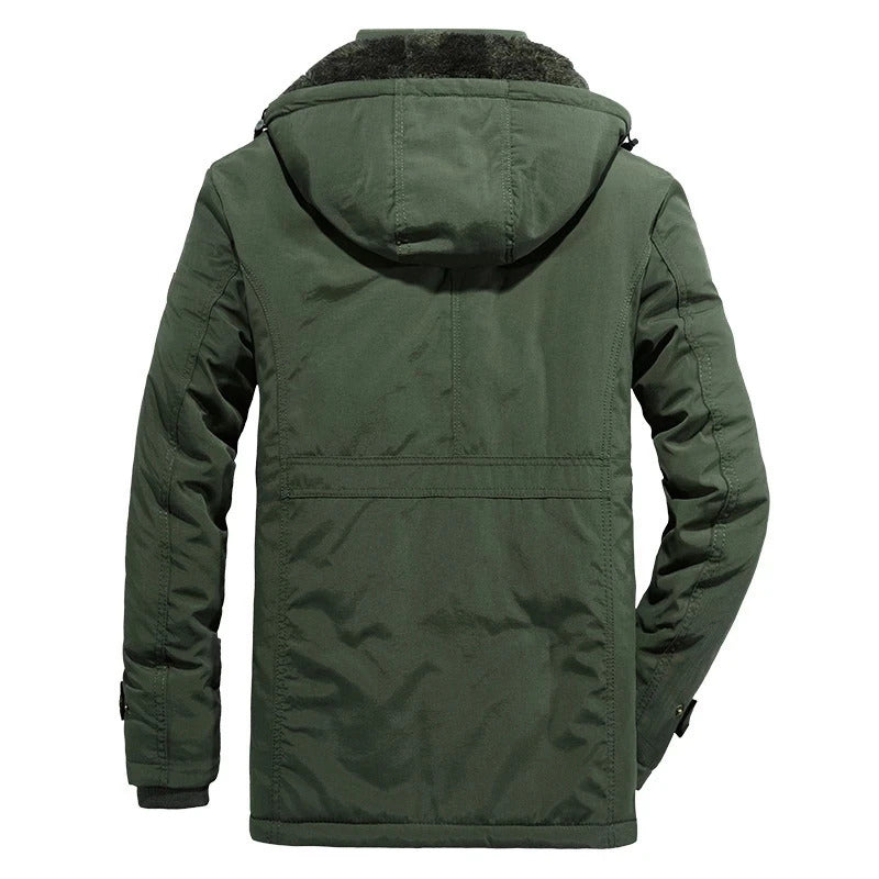 Jaqueta Masculina de Inverno com Capuz Forrada com Lã Ferrazi