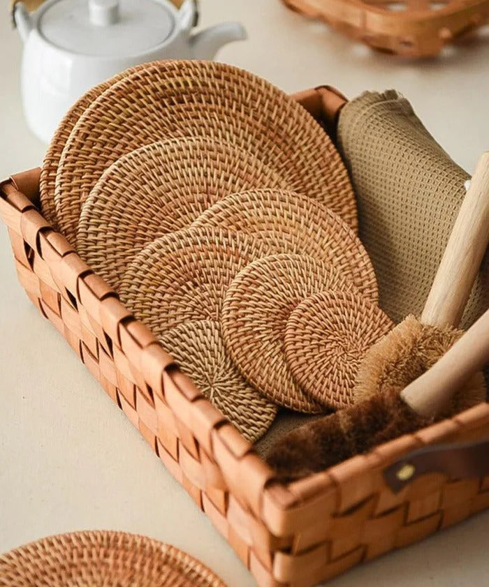 Jogo Americano Sousplat de Rattan Ferrazi