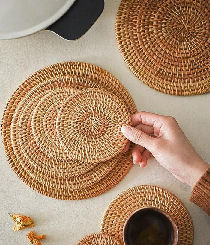 Jogo Americano Sousplat de Rattan Ferrazi