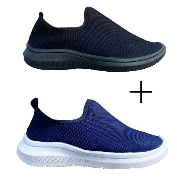 Kit 2 Tênis Feminino Knit Slip On Flexível e Respirável Ferrazi