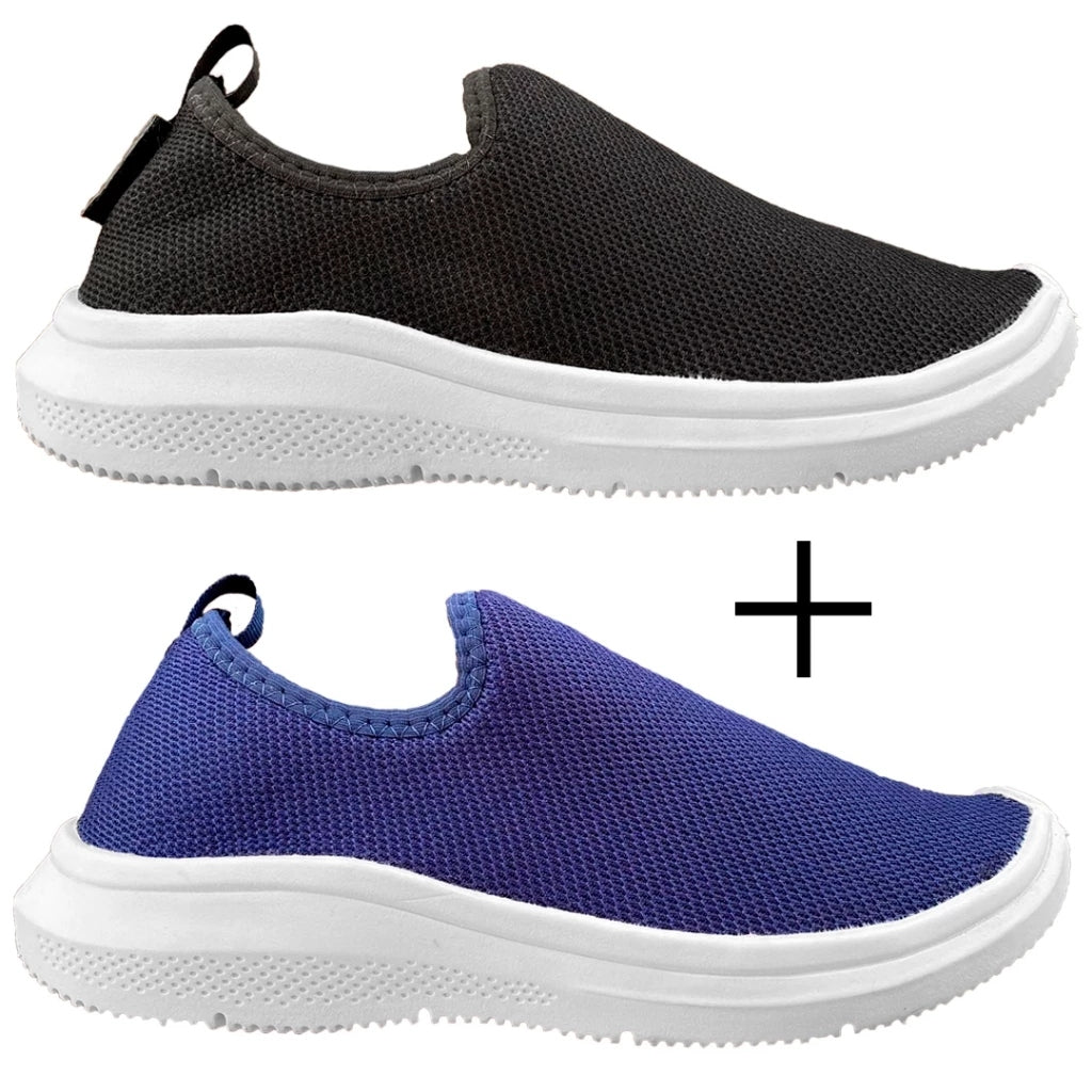 Kit 2 Tênis Meia Feminino Slip On Calce Fácil Ferrazi