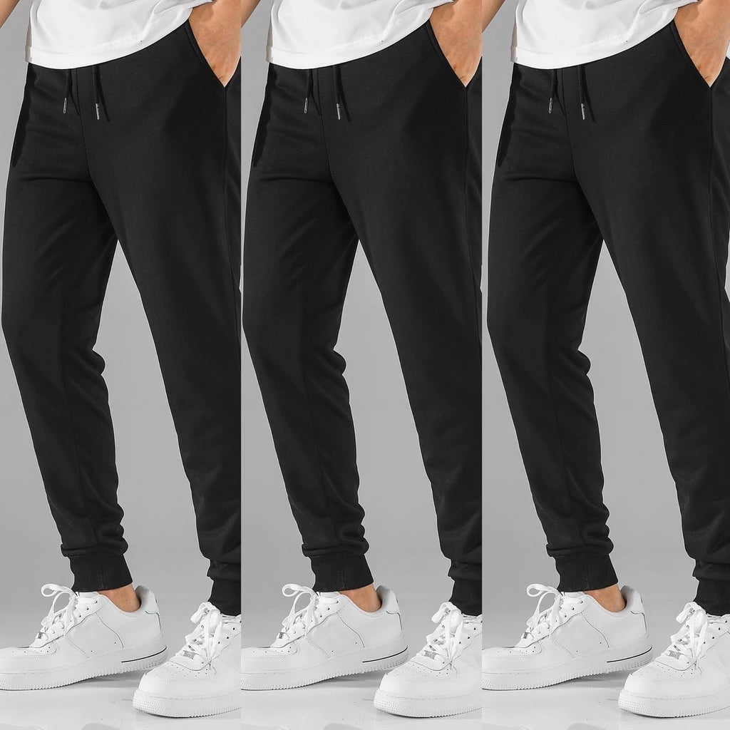 Kit 3 Calças Masculino de Moletom Jogger Flaneladas Ferrazi