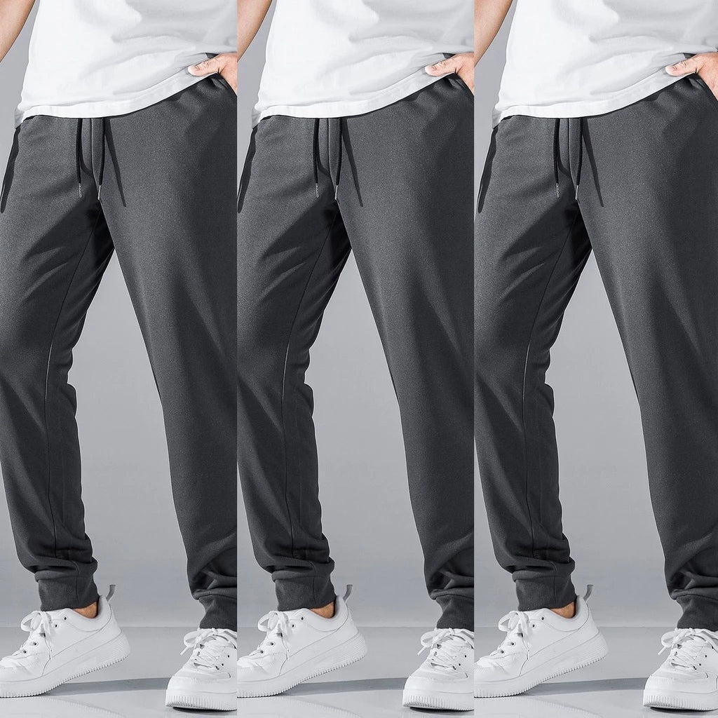 Kit 3 Calças Masculino de Moletom Jogger Flaneladas Ferrazi