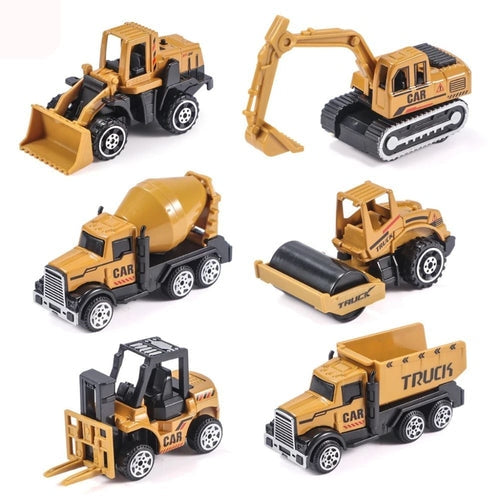 Kit 6 Veículos de Construção Infantil Ferrazi
