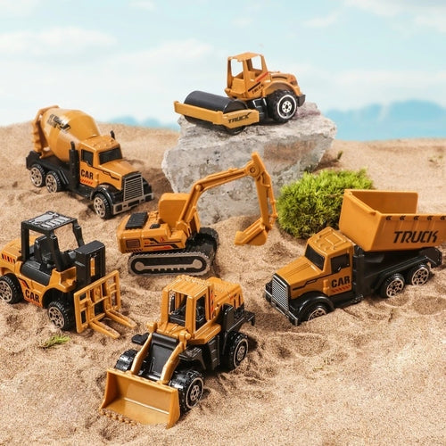 Kit 6 Veículos de Construção Infantil Ferrazi