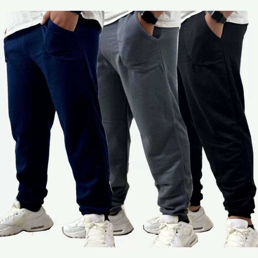 Kit com 3 Calças Masculinas de Moletom de Inverno Ferrazi