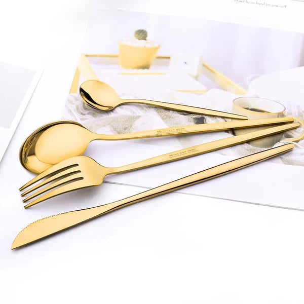 Kit de Talheres Slim em Aço Inoxidável Ferrazi