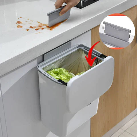 Lixeira Suspensa de 9L para Cozinha | FlexBin