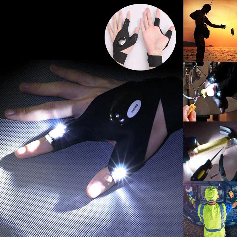 Luva Com Led Multifuncional | Lumax