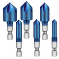 Brocas Escareadoras Para Chanfro | Kit com 6 Peças