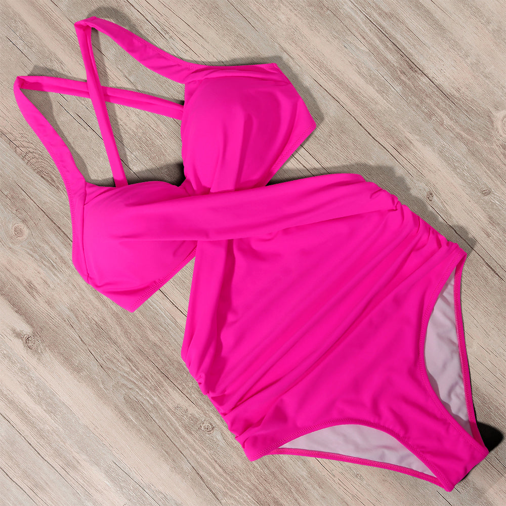 Maiô Feminino de Praia Transpassado com Decote Ferrazi