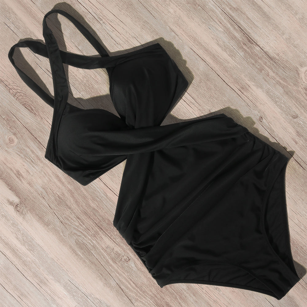 Maiô Feminino de Praia Transpassado com Decote Ferrazi