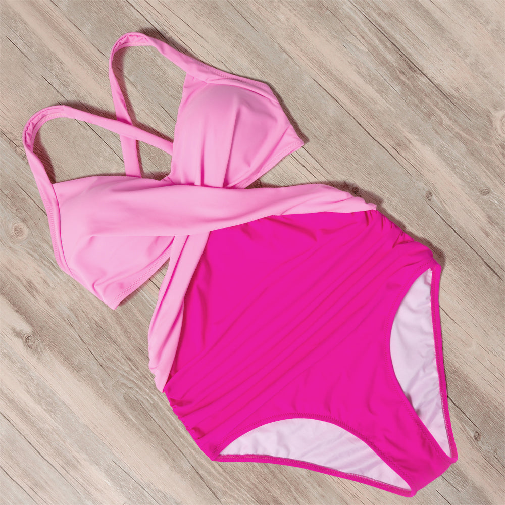 Maiô Feminino de Praia Transpassado com Decote Ferrazi