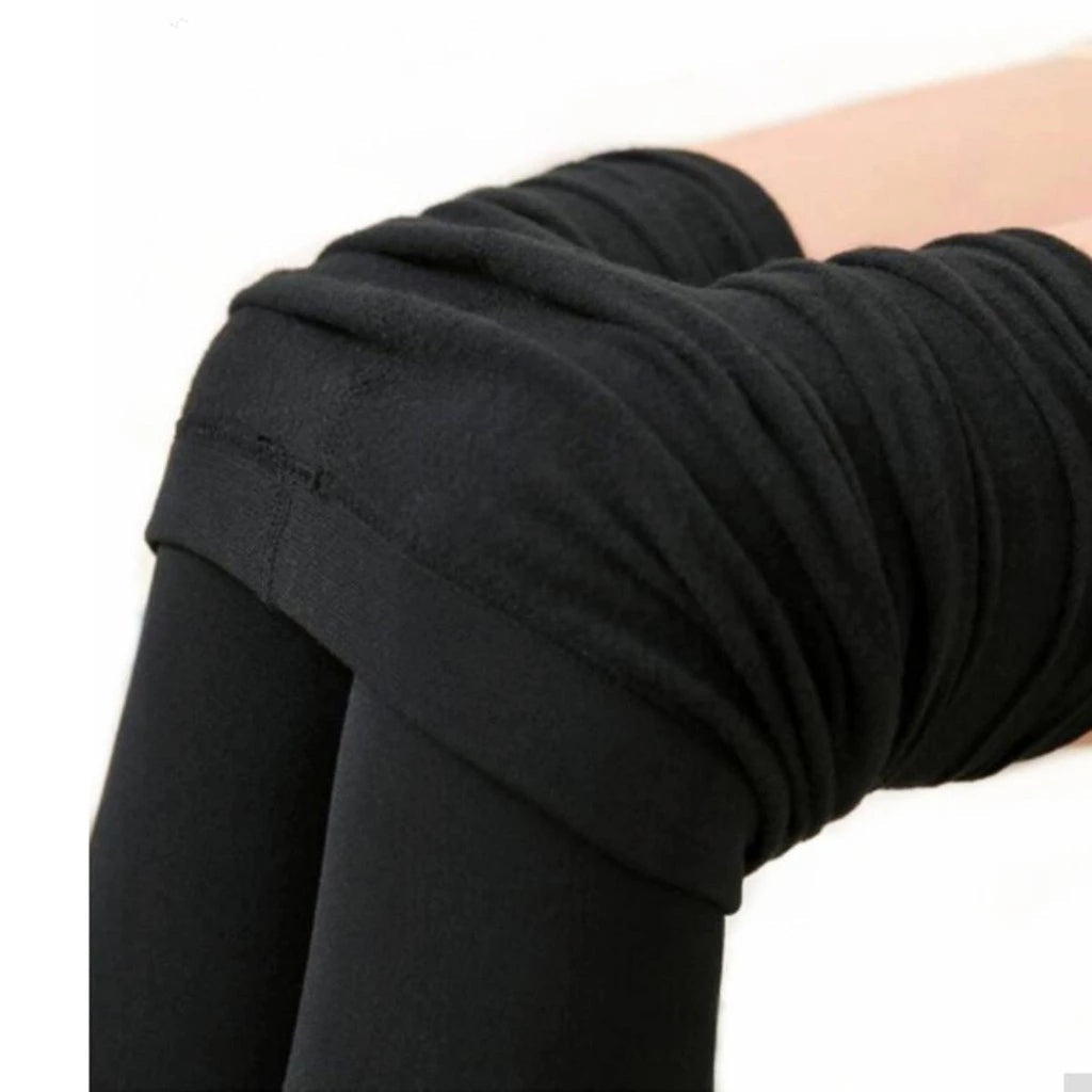 Meia-Calça Feminina Térmica de Flanela com Cintura Alta Ferrazi