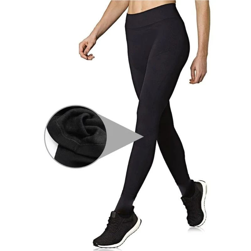 Meia-Calça Térmica de Inverno Flanelada com Pé e Cintura Alta Ferrazi