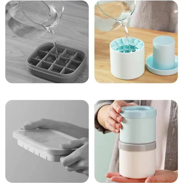 Molde Redondo de Gelo de Silicone Ferrazi
