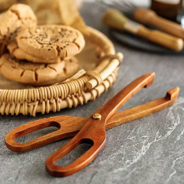 Pinça de Bambu para Cozinha para Pegar Salada Ferrazi